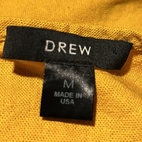 Anthropologie DREW Linen Blend Mustard Jumpsuit Capsule Minimalist, size Medium - Picture 6 of 8